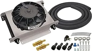 Derale 15960 Hyper-Cool Remote Engine/Transmission Cooler , Black