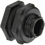 BANJO TF075 Bulkhead Tank Fitting,EPDM,2 3/16&#034;L,Poly 1MKH7