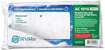 RV Air RV AC Filter | AC 101G MERV 6 Air Filters for RV Air Conditioner | Made i