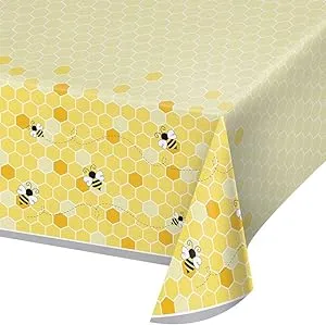 Bumblebee Baby Plastic Tablecloth