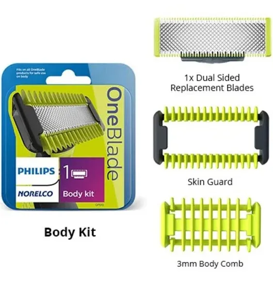 Philips Norelco QP610/80 Replacement Blade with Unique OneBlade Technology for Best Shaving Experience Replacement Body Kit