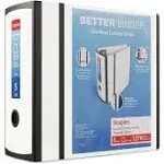 Staples Heavy Duty 5" Better Binder White (27926) 1618002