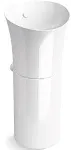 Kohler K-20701-0 Veil Pedestal Bathroom Sink - White