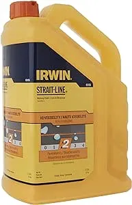 IRWIN Tools STRAIT-LINE Standard Marking Chalk, 5-pound, Fluorescent Orange (65105)