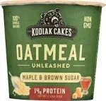 Kodiak Cakes Oatmeal Unleashed, Maple & Brown Sugar - 2.12 oz