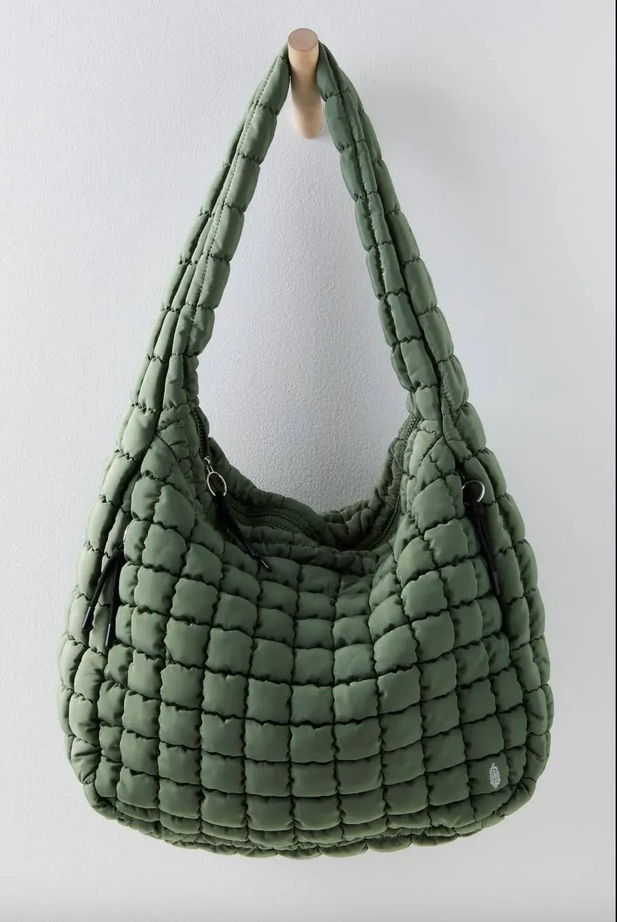 Free People Movement Quilted Carryall Bag Sage