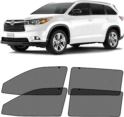 Car Shades for Side Windows Sunshade Protector 4pcs for 14-19 Toyota Highlander  | eBay