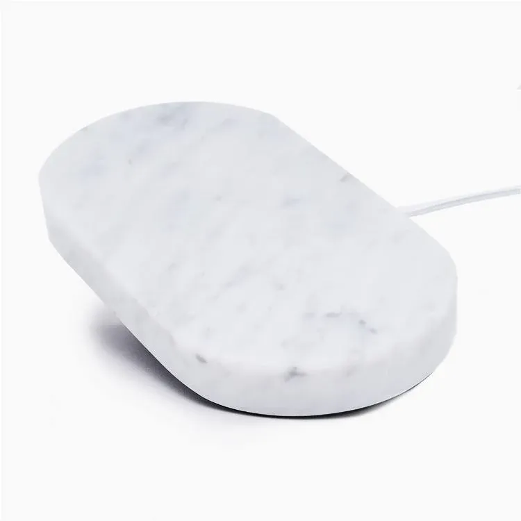 EINOVA 10W Qi Wireless Dual Charging Stone White Marble