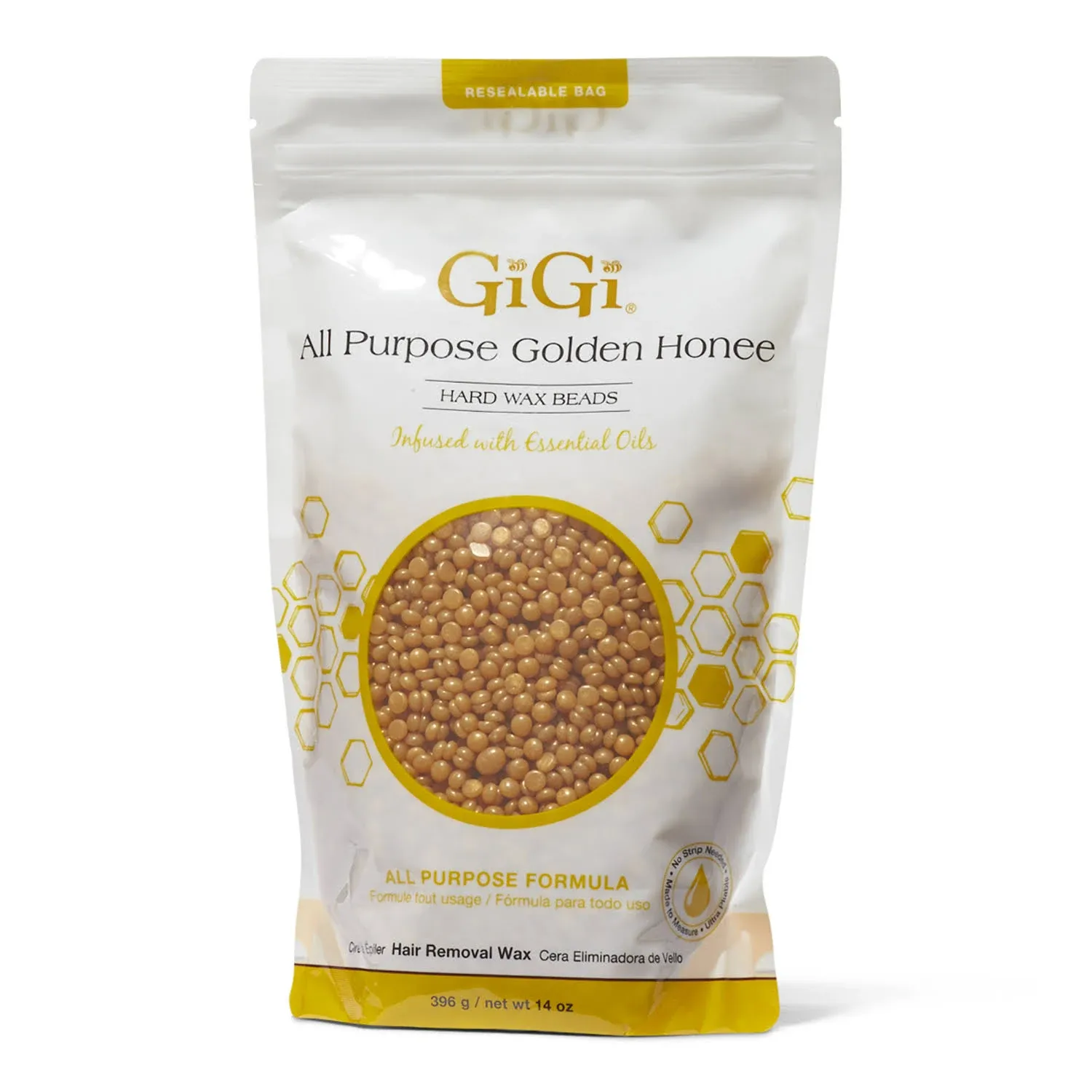 Gigi All Purpose Golden Honee Hard Wax Beads - 14 oz