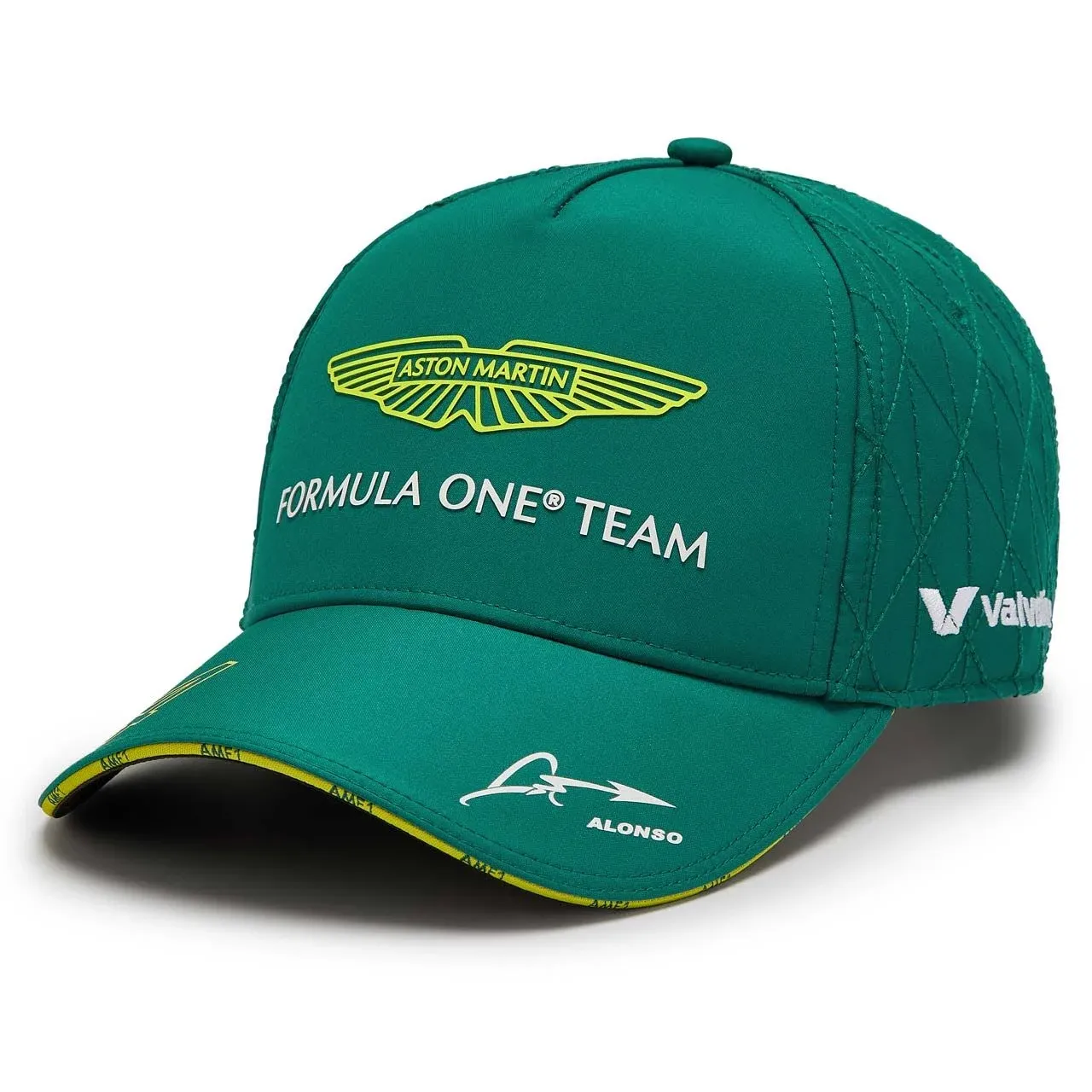 Aston Martin Aramco F1 2024 Fernando Alonso Team Cap - Lime