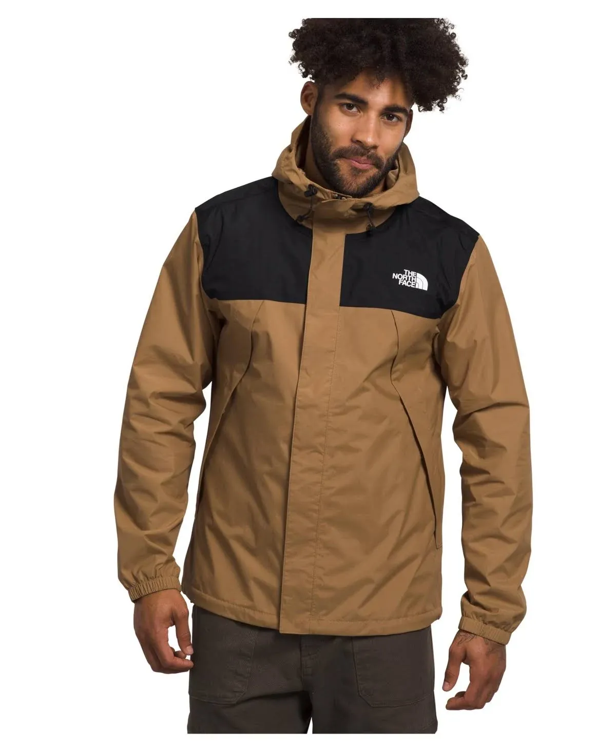 The North Face Antora Jacket - Men's Utility Brown/TNF Black, XXL