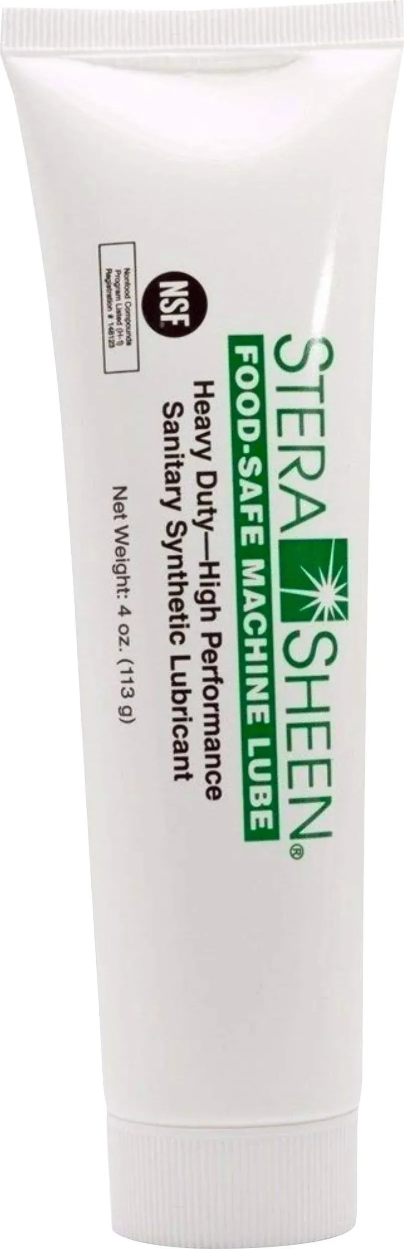 Stera Sheen - Food Safe Machine Lube - Heavy Duty, High Performance Sanitary Synthetic Lubricant - Clear Gel, Odorless, Tasteless - 4 oz Tube (1 Count