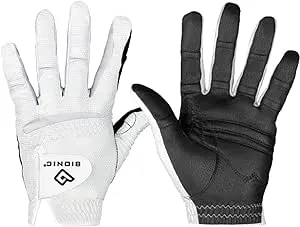 New Improved 2x Long Lasting Bionic RelaxGrip Golf Glove with Patented Double-Row Finger Grip System (Men's Cadet Large, Worn on Left Hand)