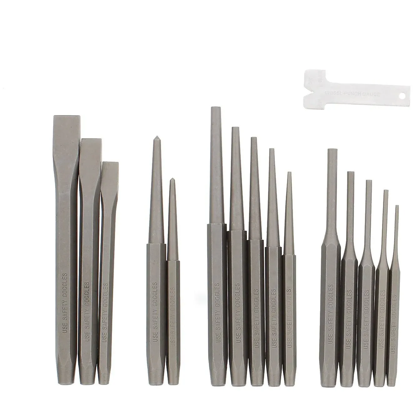 ABN Punch and Chisel 16-Piece Set for Automotive and Body Work