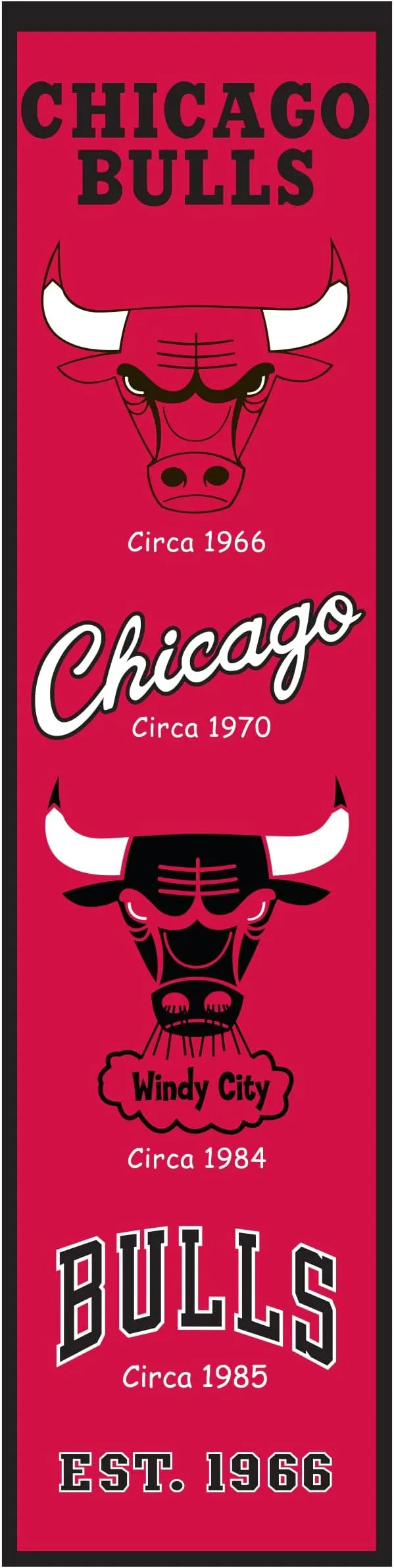 NBA Chicago Bulls Heritage Banner