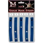 Mix Hockey (MX2) Goalie mask helmet Outside backplate straps (BLUE)