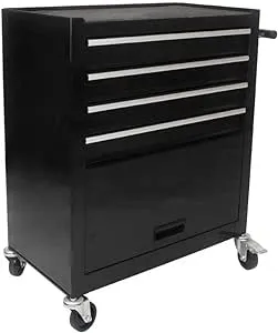 Rolling Tool Chest, 4 Drawer Tool Box with Wheels, Heavy Duty Industrial Serv...