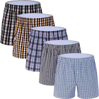 M MOACC Boxers for Men - Men&#039;s 100% Cotton Boxer Briefs Underwear Premium Qualit