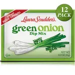 Laura Scudder's Green Onion Dip Mix Seasoning Powder Sauce 0.5 Ounce (Pack of 12)