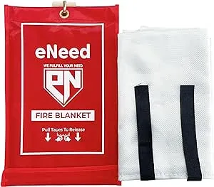 eNeed Fiberglass Fire Blanket - Emergency Fire Suppression Blanket of 40&#034; x 1