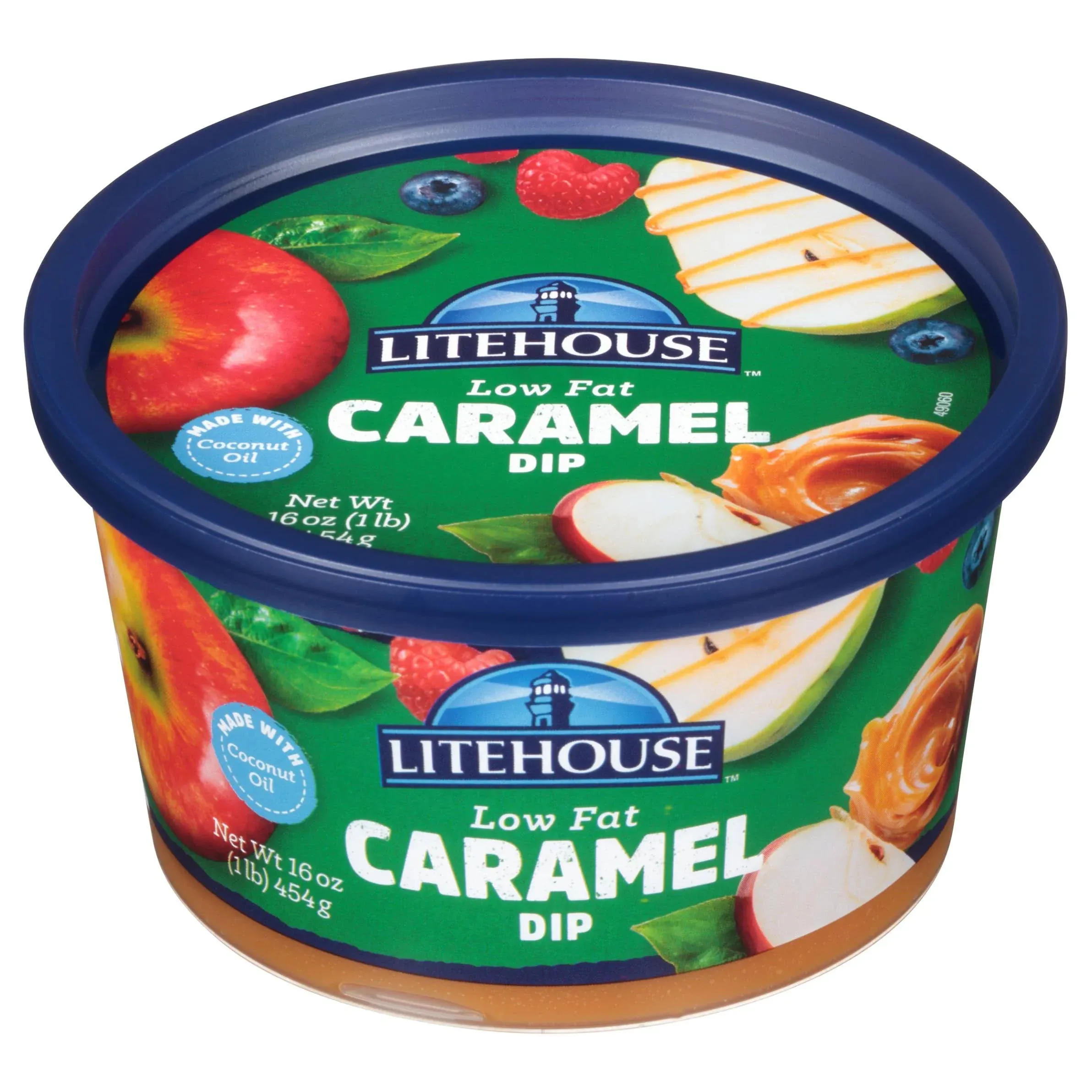 Litehouse LOW FAT CARAMEL Dip 16 oz. Tub w Coconut Oil (1 Pack) OCT 2024