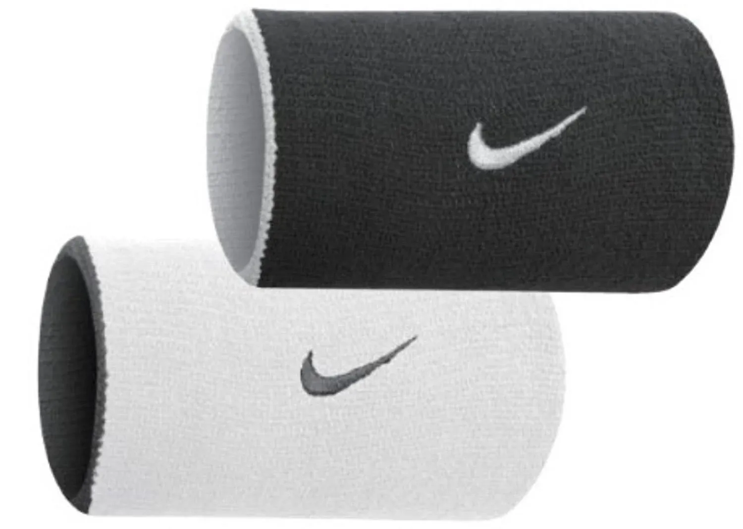 Nike Dri-Fit Home & Away Doublewide Wristbands Black/Grey