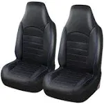 Toyoun Classic Universal PU Leather Car Front Seat Covers