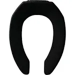 Bemis Elongated Black Plastic Toilet Seat