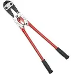 CRESCENT H.K. PORTER Bolt Cutters: Steel, For 7/16 in Max Dia Soft Steel, 24 in Overall Lg, Black