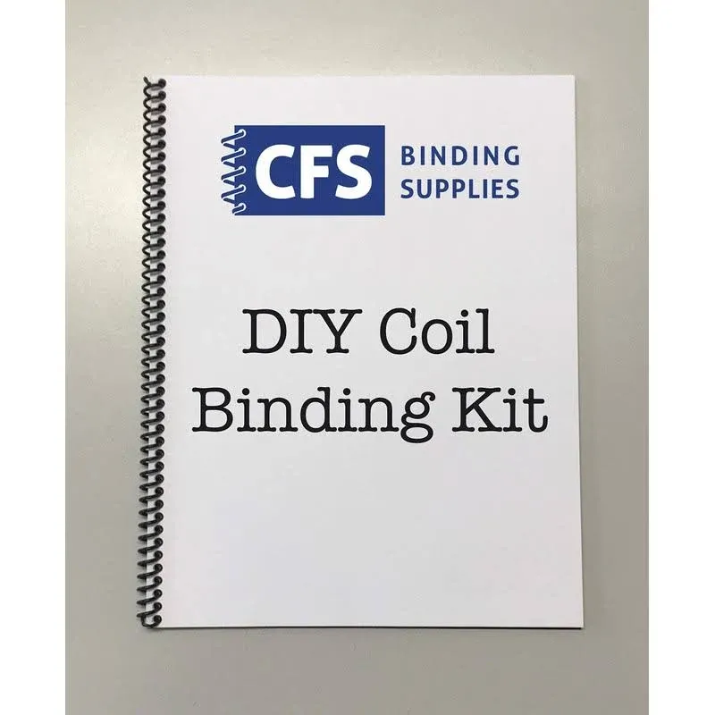 DIY Coil Binding Kit - 25 Books (Includes Pre-Punched Paper &amp; Covers