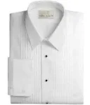 Neil Allyn Wing Collar 1/4" Pleats Formal Tuxedo Shirt, Cummerbund, Bow-Tie, Cuff Links & Studs Set, Men's, Size: XS, White