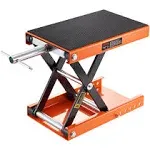 VEVOR Motorcycle Scissor Lift 1100 LBS. Motorcycle Lift Jack 3.7 in. to 13.8 in. with Center Hoist Crank Stand for Motorcycle MTCSJJCSB1100QMRIV0