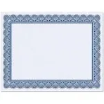 Elite Blue &amp; Blue Parchment Certificate Papers - Pack of 100, Laser &amp; Inkjet ...