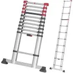 Hailo Aluminum Telescoping Ladder with Crossbar