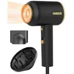 ANIEKIN Hair Blow Dryer 1875W with Diffuser, Travel Ionic Hair Dryer (BLACK)