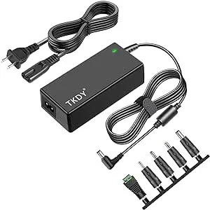 TKDY 12V 3.5A Power Supply, 110-240V AC to DC 12Volt 3.5A 3A 2.5A 1A AC Adapter,with 5 DC Connectors for LCD Monitor, Wireless Router, CCTV Cameras,