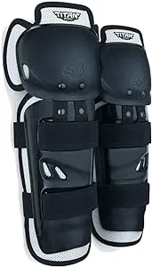 Knee Guards 2014 Titan Sport Plastic Black Dual Strap Adult One Size Fits All Pa