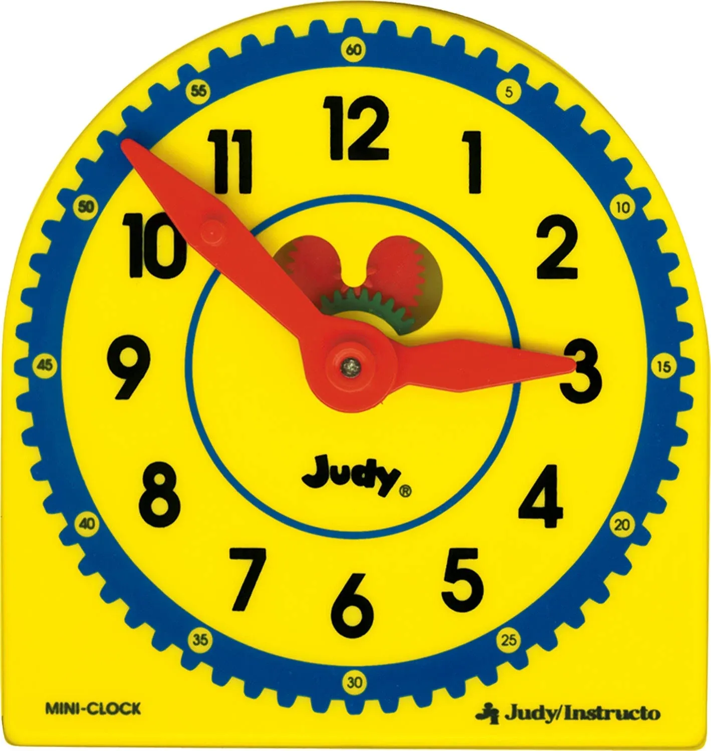 Carson Dellosa Judy Clocks Educational K-3 Six Yellow Clocks 5X5