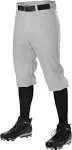 Alleson Athletic 605PKN Baseball Knicker Pants - Grey, XL