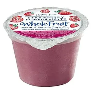 Whole Fruit Strawberry Pomegranate Premium Juice Cup, 4 Ounce -- 96 per case.