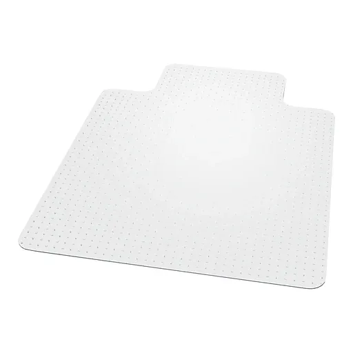 ES Robbins EverLife Carpet Chair Mat with Lip, 45" x 53'', Medium-Pile, Clear (128173) | Staples