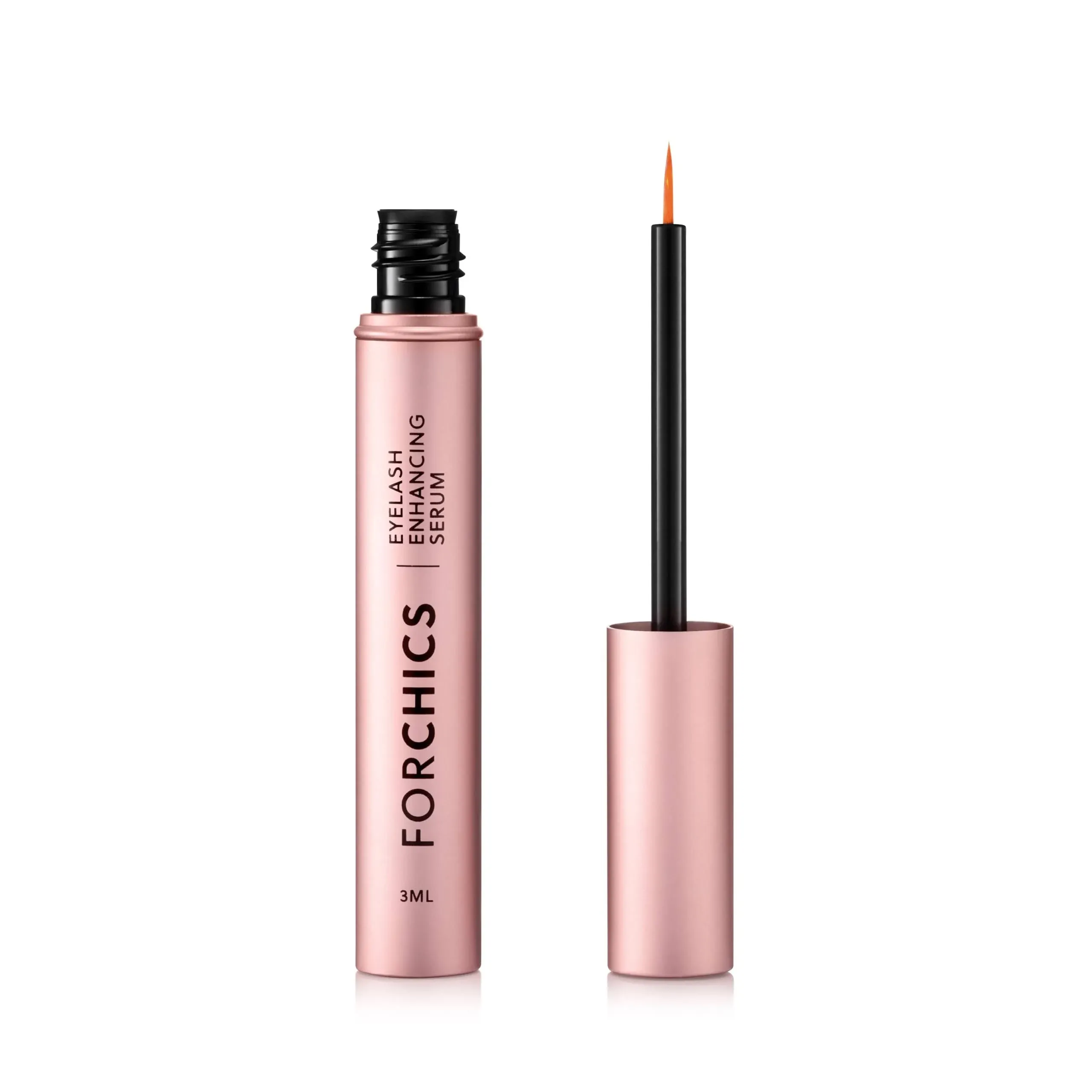 ForChics ForLash Eyelash Growth Serum - Enhancement Lash Booster For Fuller, Thicker, and Longer Eyelashes - Organic Lash Enhancer & Essential Thickener | Vegan & Cruelty-Free - [0.10 fl. oz / 3ml]