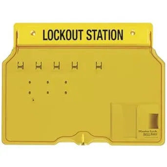 4 Padlock Station UnfilLED Personal Protection &amp; Site Safety Lockout - 1482B