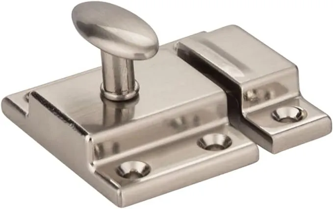 Jeffrey Alexander CL101 Mechanical Cabinet Latch and Strikeplate, Satin Nickel