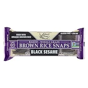 Edward & Sons Snaps Blck Sesame W Brwn Rice