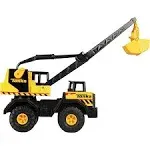 Tonka Steel Classics Mighty Crane - Made with Steel & Sturdy Plastic, Yellow Toy Construction Truck, Boys and Girls, Kids, Toddlers, Ages 3+