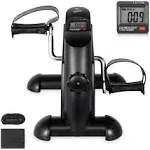 Uten Mini Exercise Bike, Under Desk Bike, Arm & Leg Peddler Machine with LCD Screen Displays, Portable Cycle