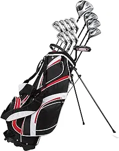 Precise S7 Tall Men's Right Handed Golf Club Set Red