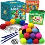 Wee Creators Air Dry Clay for Kids - 36 Colors Air Clay Kit W/Beautiful Activity Books & Accessories | Modeling Clay for Kids - Foam Clay - Molding