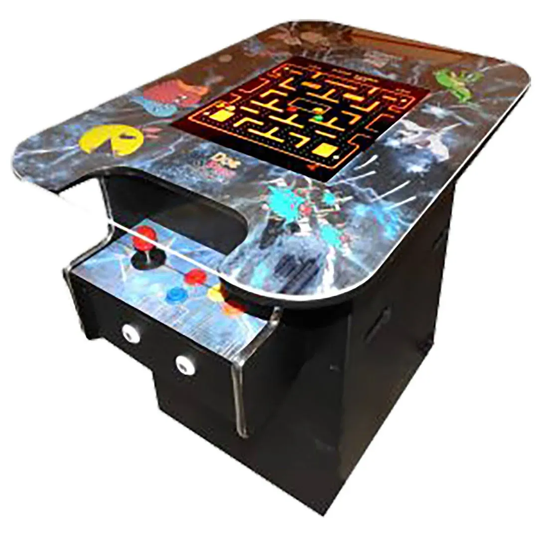 412 Classic Retro Games Cocktail Arcade Machine for Home or Work - Full Size - 2-Player Doc and Pies Arcade Factory